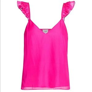 Cami NYC - Cara Chiffon Cami in Neon Pink